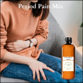 Herbal period pain mix, a combination of valerian, cramp bark, and ginger to relief tummy cramps.