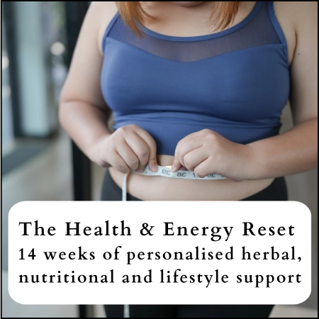 A 14 week programme of nutrition, herbal medicine, supplement and exercise guidance to get you feeling great again