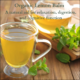 Organic lemon balm tea to support digestion, relaxation, and clear thought