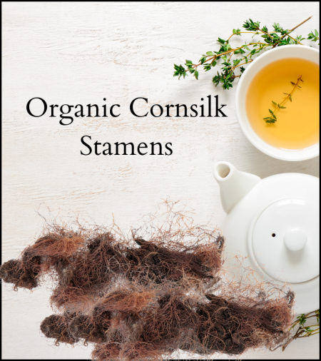 Organic cornsilk tea to soothe urinary tract