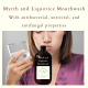 Myrrh and liquorice herbal mouthwash for bleeding gums, infection, gingivitis etc.