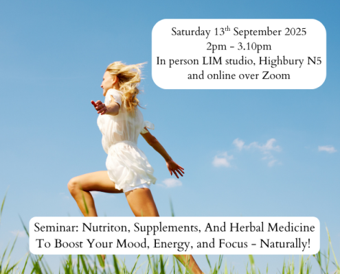 Seminar on how to boost energy and mood naturally.