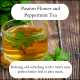 Peppermint and Passion flower organic loose herbal tea for relaxing